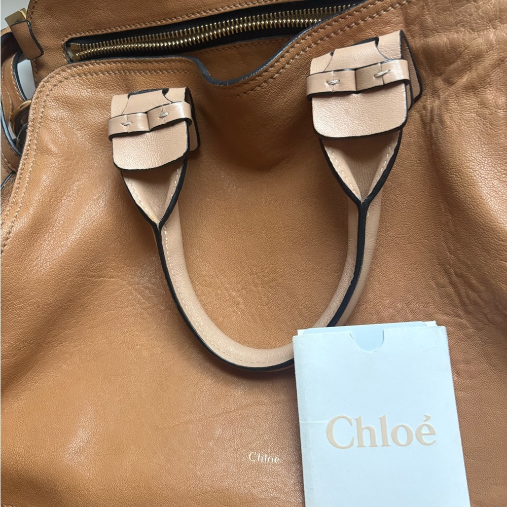 Chloe Tan and Cream Satchel shoulder bag - Picture 8 of 12
